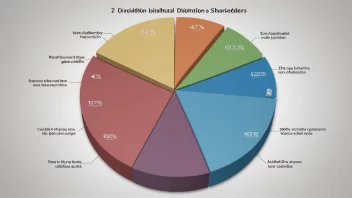 Et bilde av en kakediagram som viser fordelingen av utbytte blant aksjonærer.