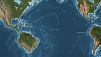 Et kart over SørAtlanteren, som viser dens store utstrekning og geografiske trekk.