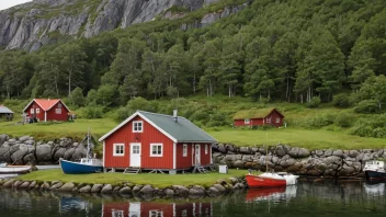 Et tradisjonelt norsk fiskerhus