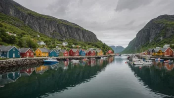 Et pittoreskt øylandsby i Norge med en sterk følelse av samfunn.