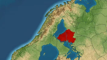 Et kart over Danmark med Nordjylland fremhevet