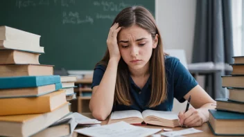 En student som opplever studietrøtthet, føler seg uinteressert og frakoblet fra studiene sine.