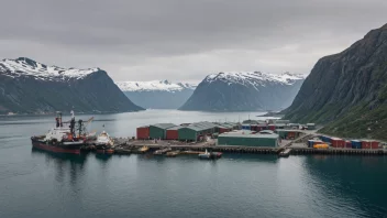 En hvalfangststasjon på norskekysten