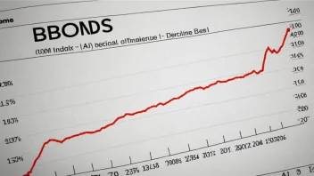 En finansiell graf som viser en indeks av obligasjoner.