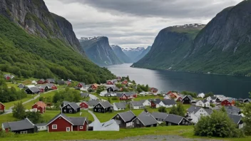 Et malerisk bilde av Eiganes, et sted i Norge.