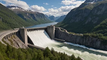 Et vannkraftverk i en norsk fjord, som genererer elektrisitet og inntekter for lokalsamfunnet.