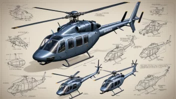 Et bilde som viser den komplekse prosessen med å designe en helikopter.