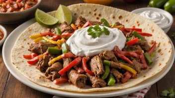 En deilig fajita-ret, perfekt for en rask og smakfull måltid.