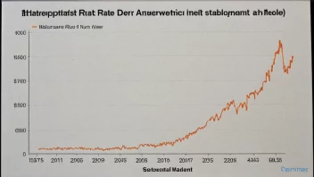 En graf som viser renteutviklingen over tid.