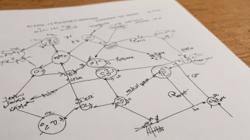 En illustrasjon av en multimodell, med matematiske ligninger og diagrammer i bakgrunnen.