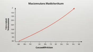 En graf med et maksimumspunkt, som representerer konseptet maksimumskriterium.