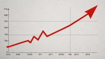 En graf som viser en nedgang i produktivitet.