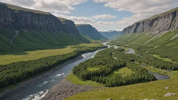 En føydale formasjon i et norsk landskap.