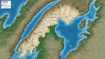 Et kart over Sapmi, som viser de tradisjonelle bosettingsområdene til samene i Norge, Sverige, Finland og Russland.