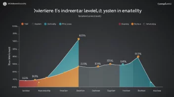 En graf som viser ulike nivåer av sårbarhet i et system.