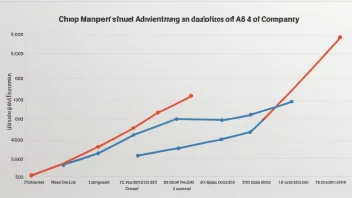 En graf som viser annonsekapasiteten til et selskap