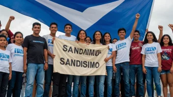 Et bilde som representerer sandinistbevegelsen i Nicaragua.