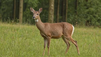 Et rådyr i sitt naturlige habitat.