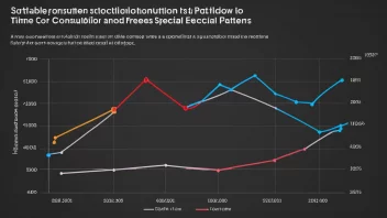 En graf som viser et stabilt forbruksmønster over tid, med en liten økning i forbruk under høytider og spesielle hendelser.