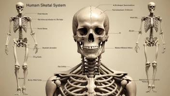 Et bilde av menneskekroppens skjelettsystem, som viser den komplekse strukturen av ben.