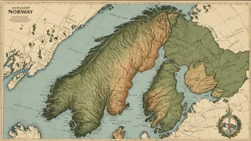 Et bilde som viser ulike misjonsområder i Norge.