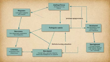 En bild av et flytskjema eller diagram som viser en sekvens av hendelser.