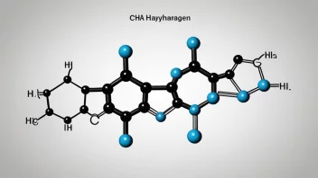 Et bilde av den kjemiske forbindelsen cyanhydrogen.