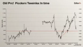 En graf som viser oljeprisindeksen over tid, brukt som referanse for oljeprodukter.