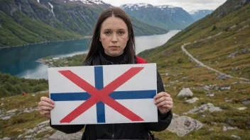 En person som protesterer mot Norge eller norsk kultur.