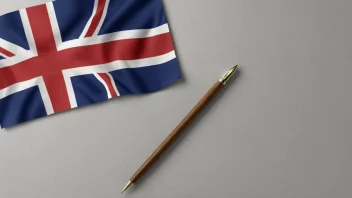 Et bilde som representerer en hovedgjenstand, med et norsk flagg i bakgrunnen.