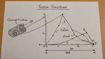 En illustrasjon av begrepet friksjon og friksjonskoeffisient.