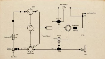 En multifase elektrisk krets med flere faser, inkludert et tydelig diagram av kretsen og dens komponenter.