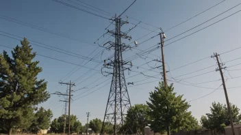 En illustrasjon av et telefonnettverk som viser de forskjellige komponentene som utgjør et telefonnettverk.