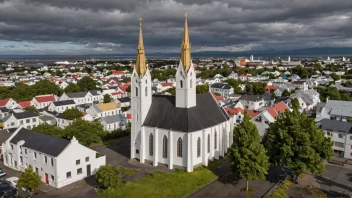 Hallgrims kirke i Reykjavik, Island