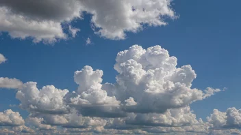 En fredelig gråblå himmel med noen hvite skyer