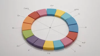 Et diagram som viser en sirkel delt i ni like deler, med en del fremhevet.