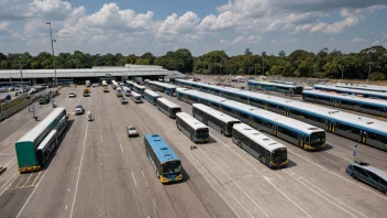 En overføringsstasjon med flere transportmidler