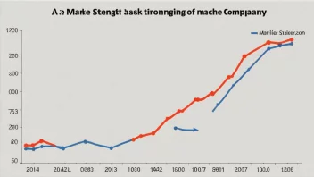 En graf som viser markedsstyrke