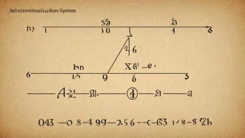 En illustrasjon av et matematisk basetallsystem.