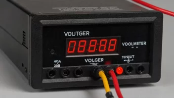 En spenningsmåler, også kjent som en voltmeter, er et elektrisk måleinstrument som brukes til å måle spenningen i et elektrisk system.