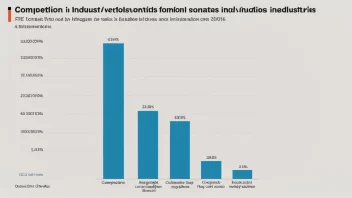 En graf som viser konkurranse­nivåer i ulike bransjer.