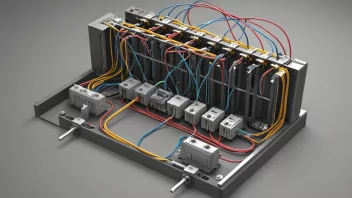 Et elektrisk ledningssystem med flere ledere og koblinger.