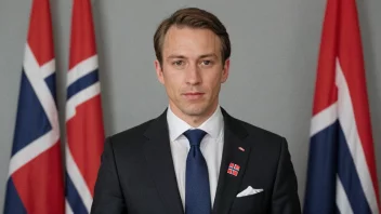 En mann som representerer Senterpartiet, et norsk politisk parti.