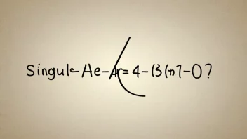 En matematisk ligning med en enkelt løsning, som representerer et unikt tilfelle eller en unik verdi.