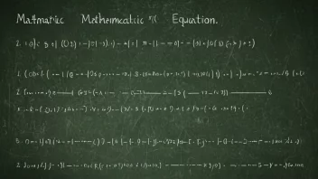 En matematisk ligning med to eller flere variabler som sammenlignes.