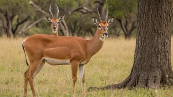 En majestetisk impalahann i sitt naturlige habitat.