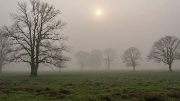 En vætt, et overnaturlig vesen fra norsk folketro, står i et mystisk landskap.