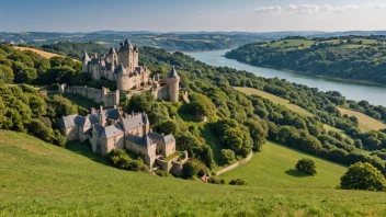 Et malerisk landskap av Bretagne, som viser dens naturskjønnhet og rike historie.