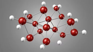 En illustrasjon av molekylgeometri, som viser hvordan atomer er arrangert i et molekyl.