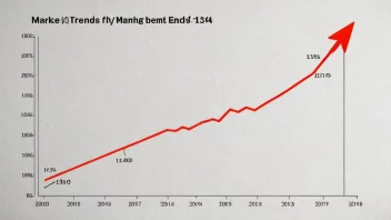 En graf som viser markedstrender og bevegelser